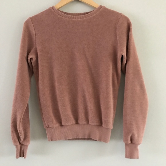 Topshop Tops - Topshop Dusty Pink Sweatshirt Size 2